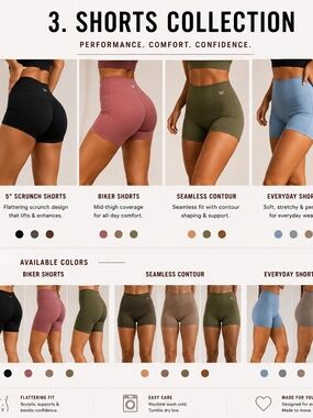 WARRIOR WEAR 5” Scrunch Shorts | High Waist Seamless Gym Shorts | Women’s Active